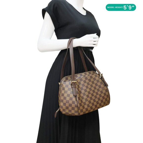 Louis Vuitton  Belem MM Damier Ebene Shoulder Bag Brown - Picture 2 of 13